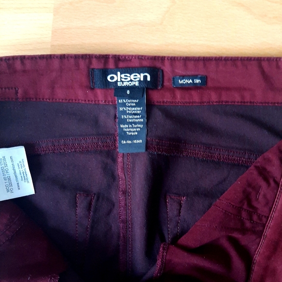 Olsen Curvy fitting red Jeans - Picture 3 of 4